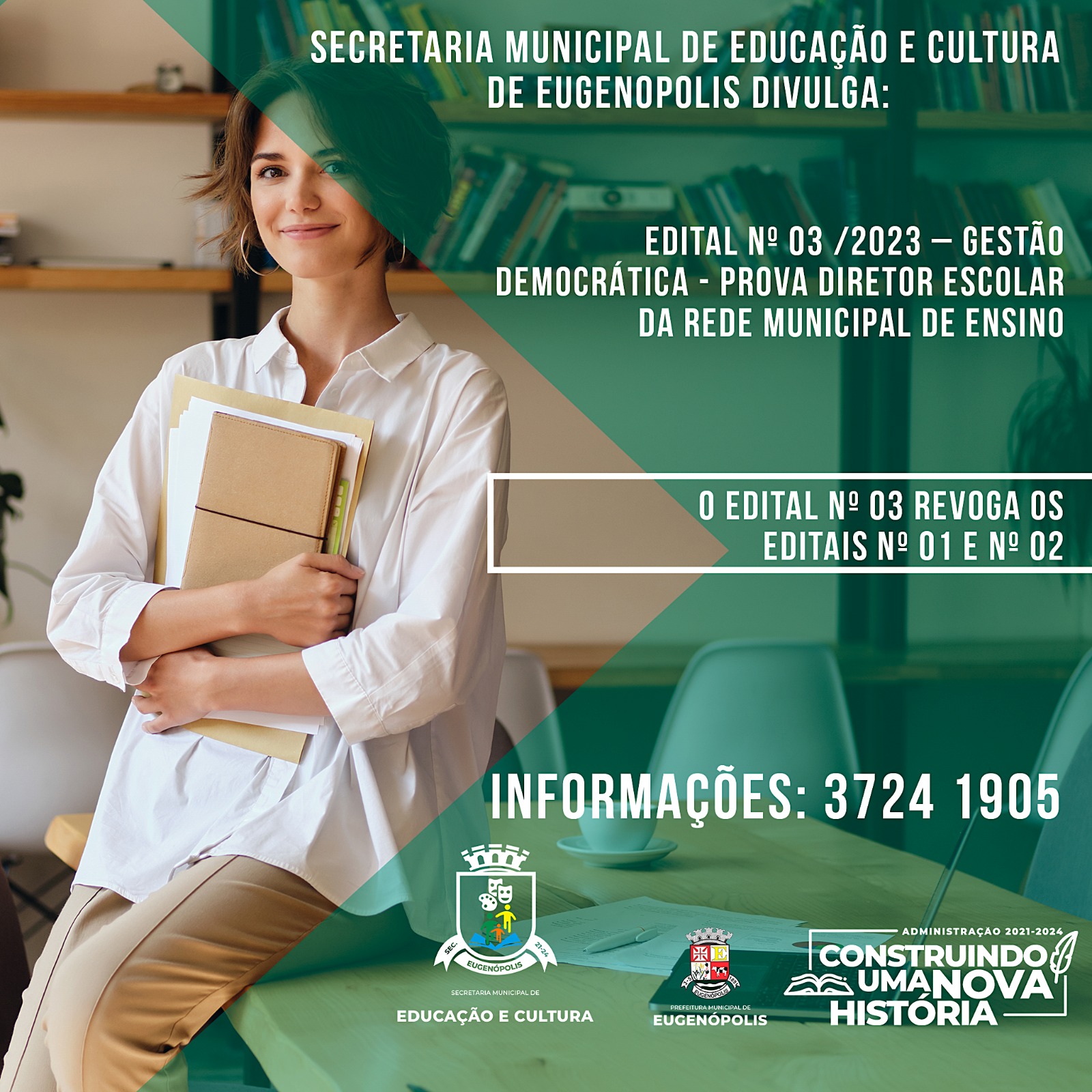 Inscrições para Edital "GESTÃO DEMOCRÁTICA" 003/2023